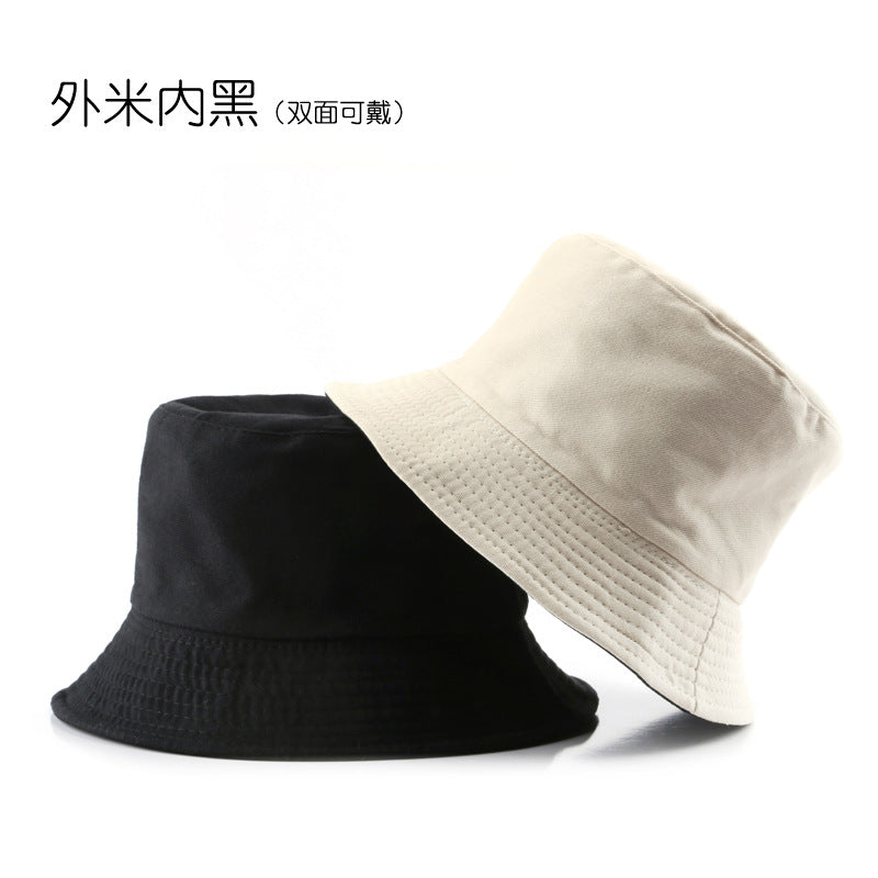 Wholesale Double-sided Solid Color Sunshade Bucket Hat